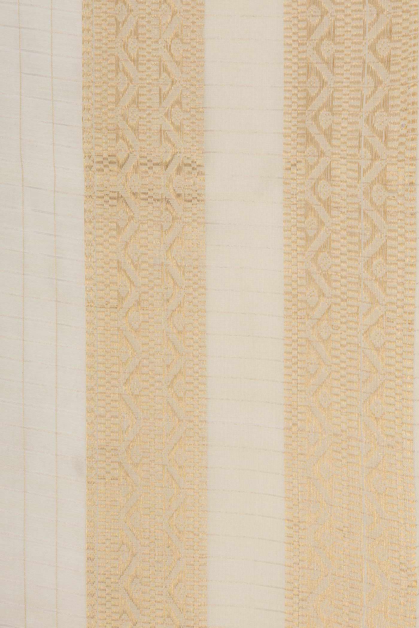 Sandal Dual Tone Chanderi Silk Saree - Image 3