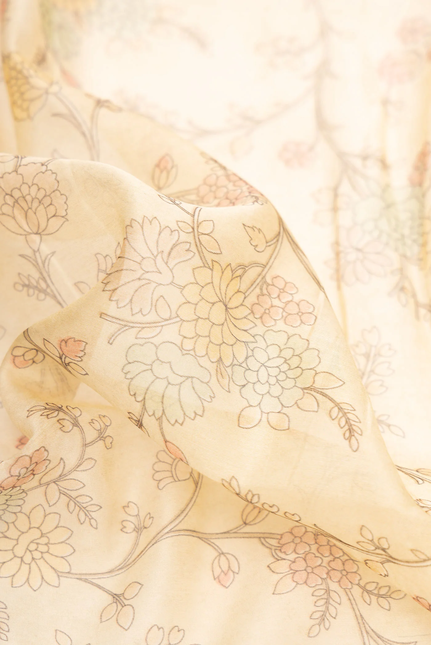 Sandal Chanderi Silk Cotton Saree - Image 2