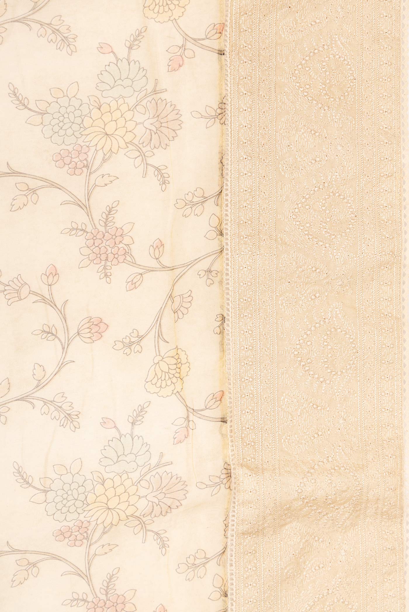 Sandal Chanderi Silk Cotton Saree - Image 3