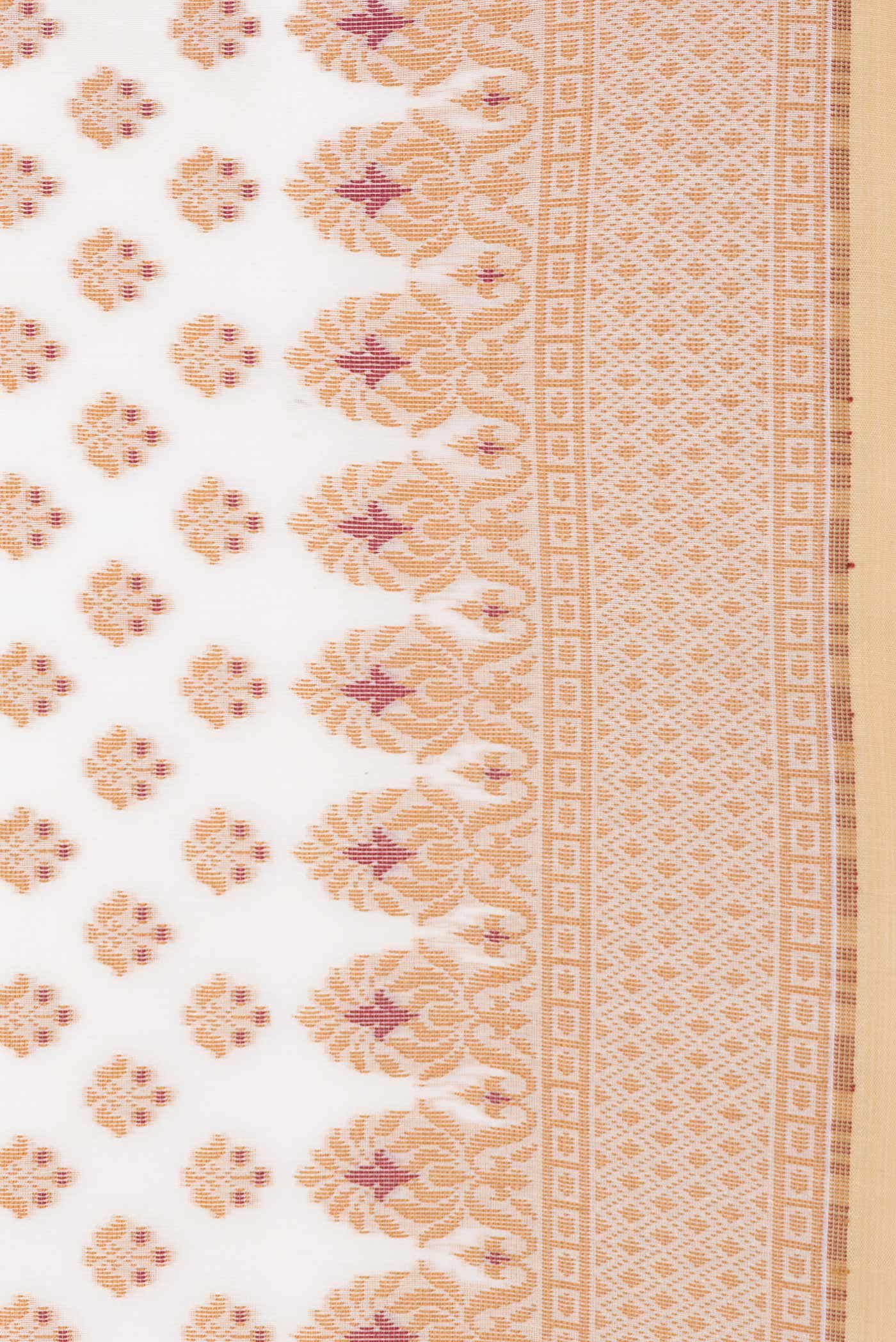 Sandal Dual Tone Chanderi Silk Saree - Image 3