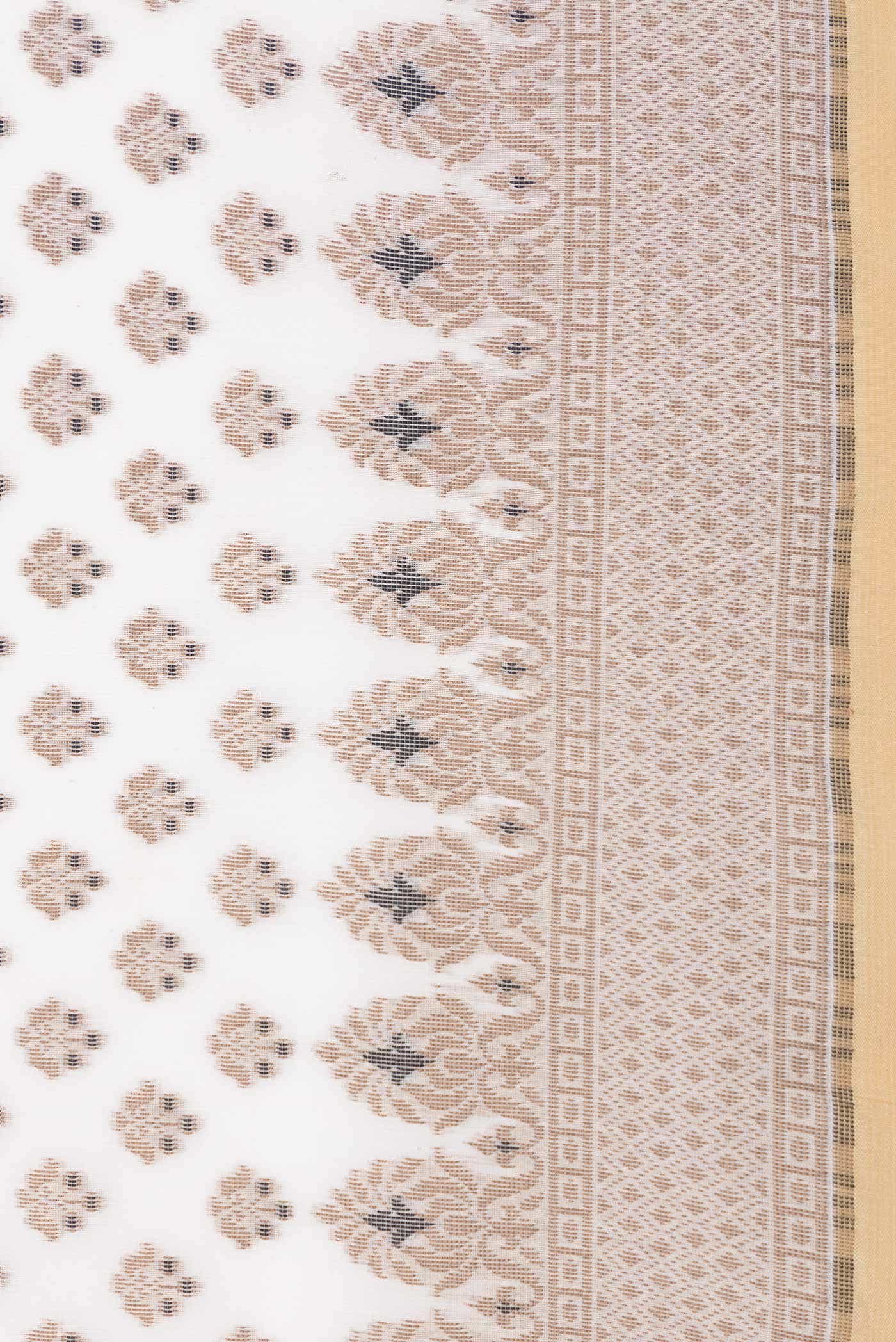Sandal Dual Tone Chanderi Silk Saree - Image 3