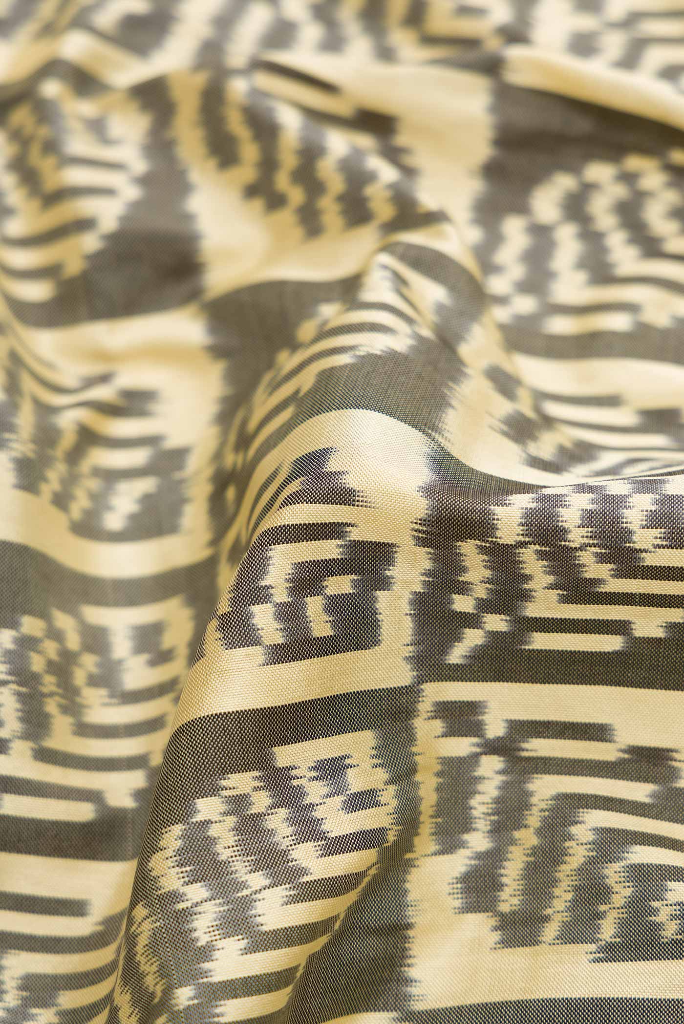 Sandal Pochampally Silk Saree - Image 2
