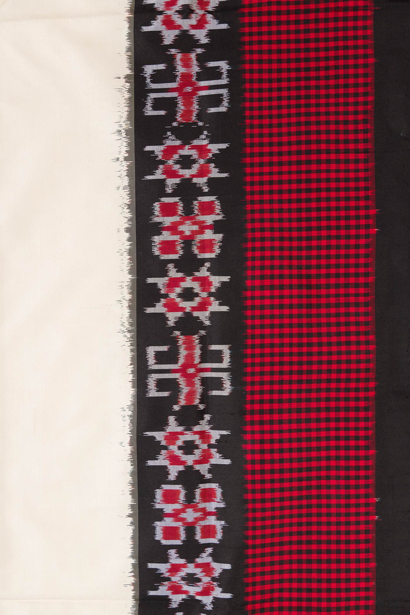 Sandal Pochampally Silk Saree - Image 3