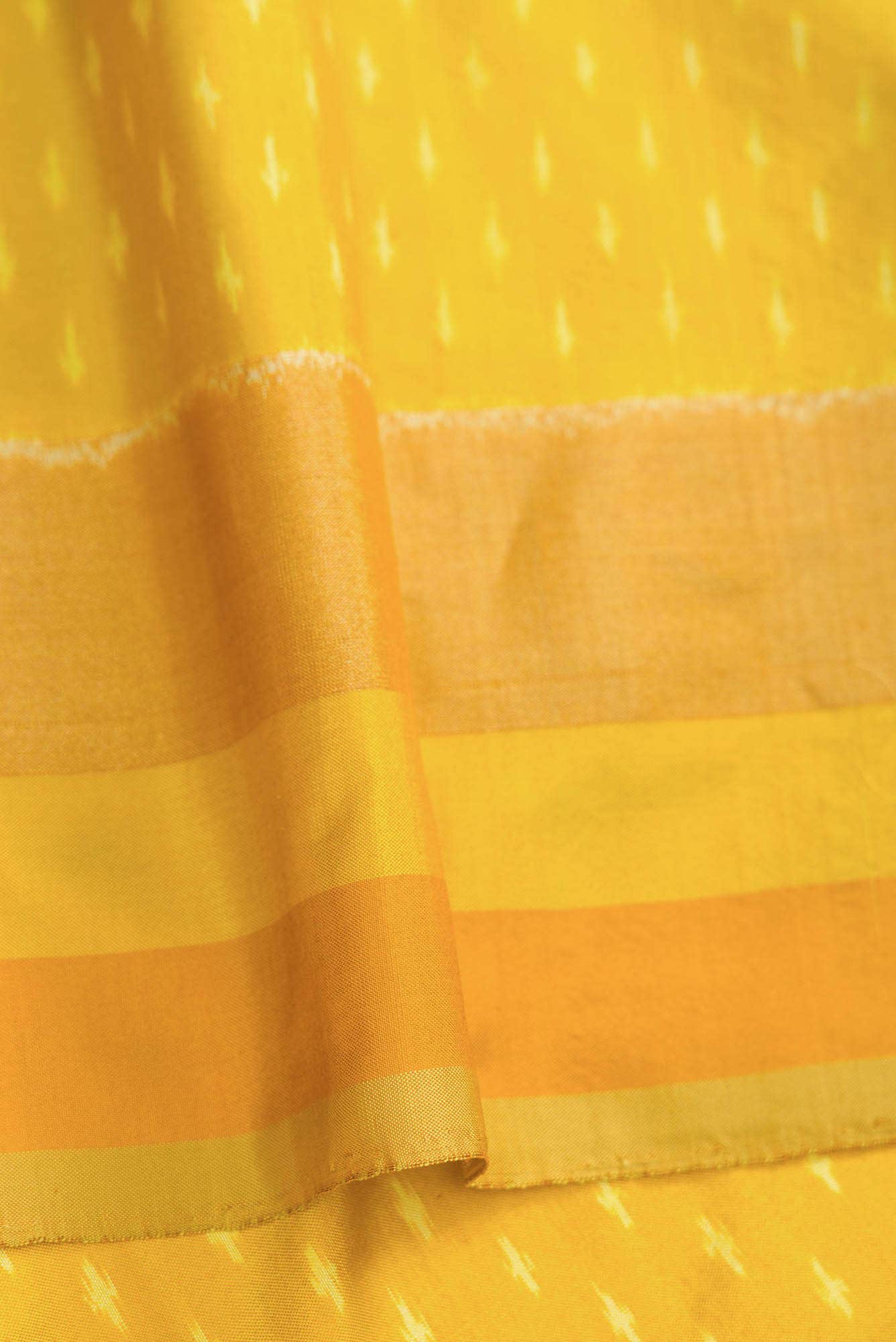 Sandal Dual Tone Double Ikat Saree - Image 6