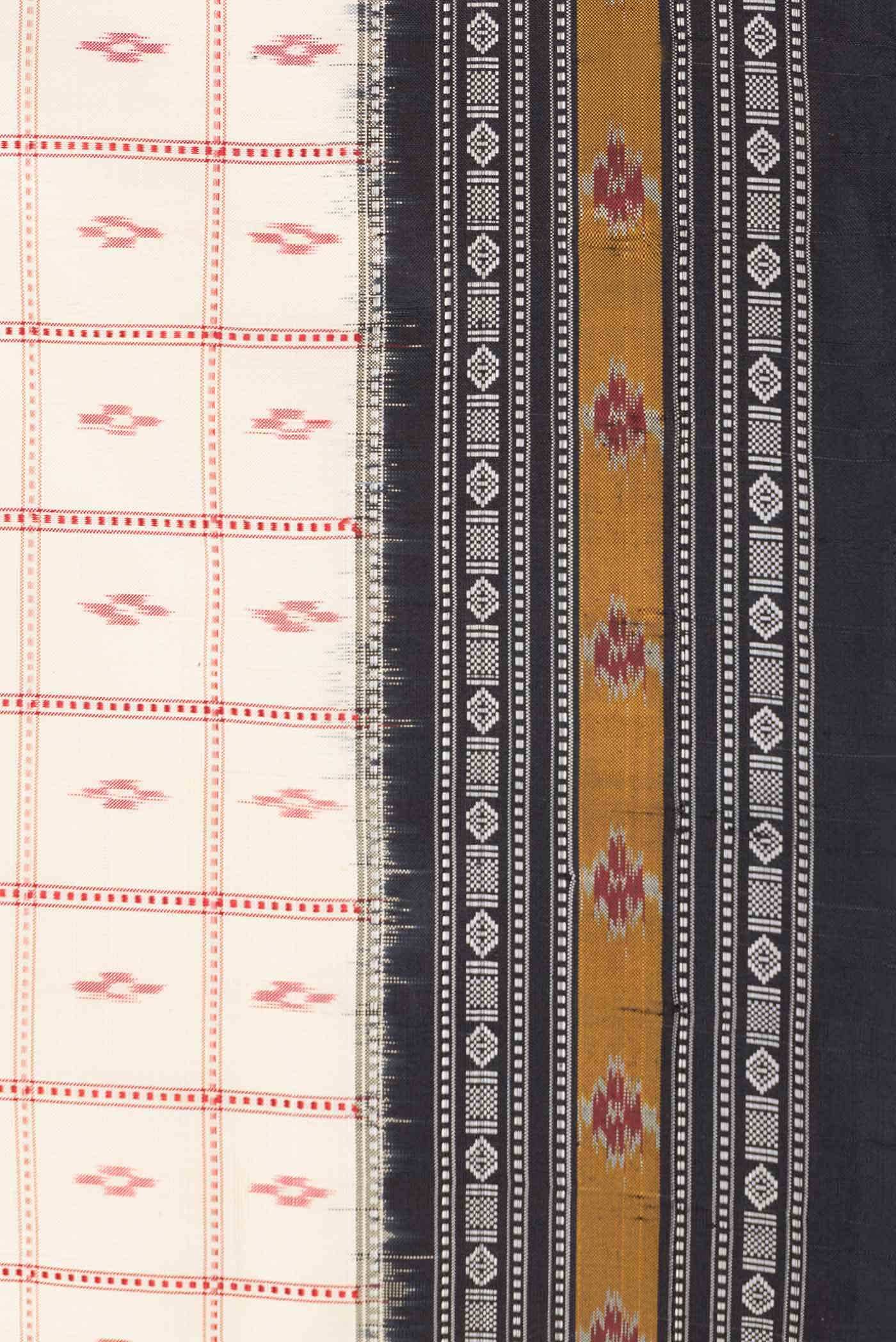 Sandal Dual Tone Double Ikat Saree - Image 6