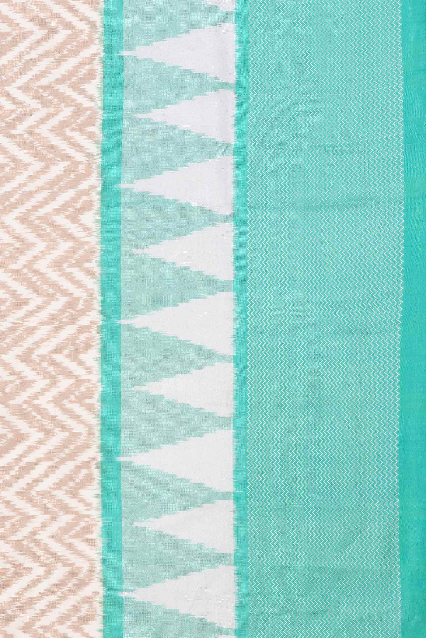 Sandal Dual Tone Double Ikat Saree - Image 5