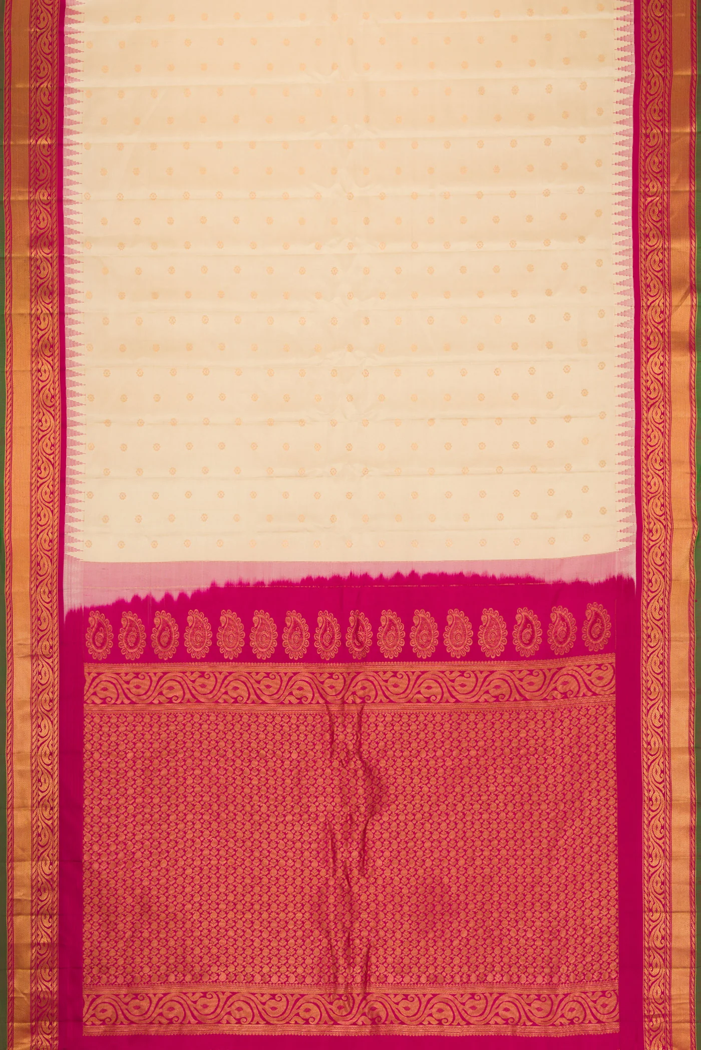 Sandal Gadwal Silk Saree - Image 6