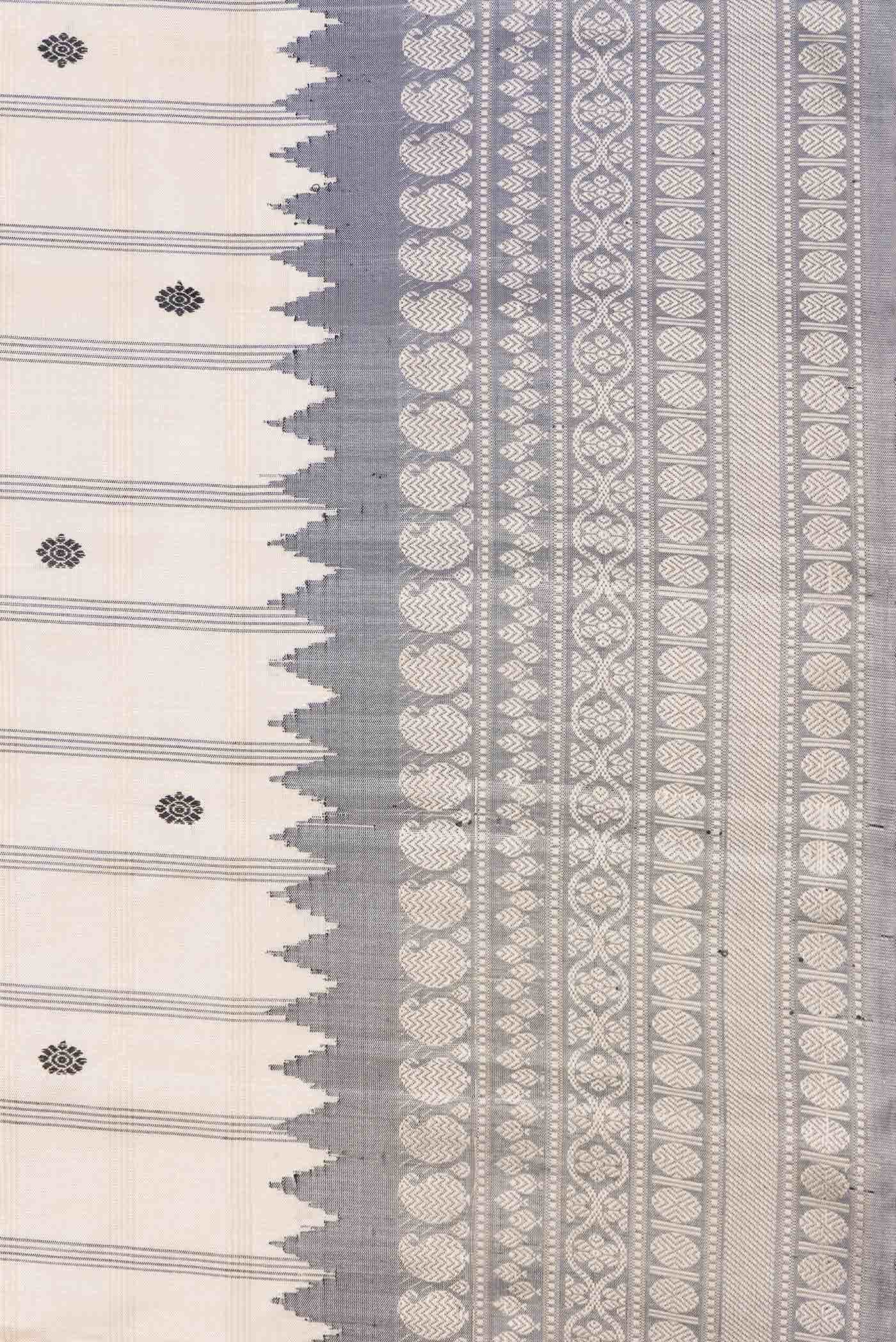 Sandal Dual Tone Gadwal Silk Saree - Image 5