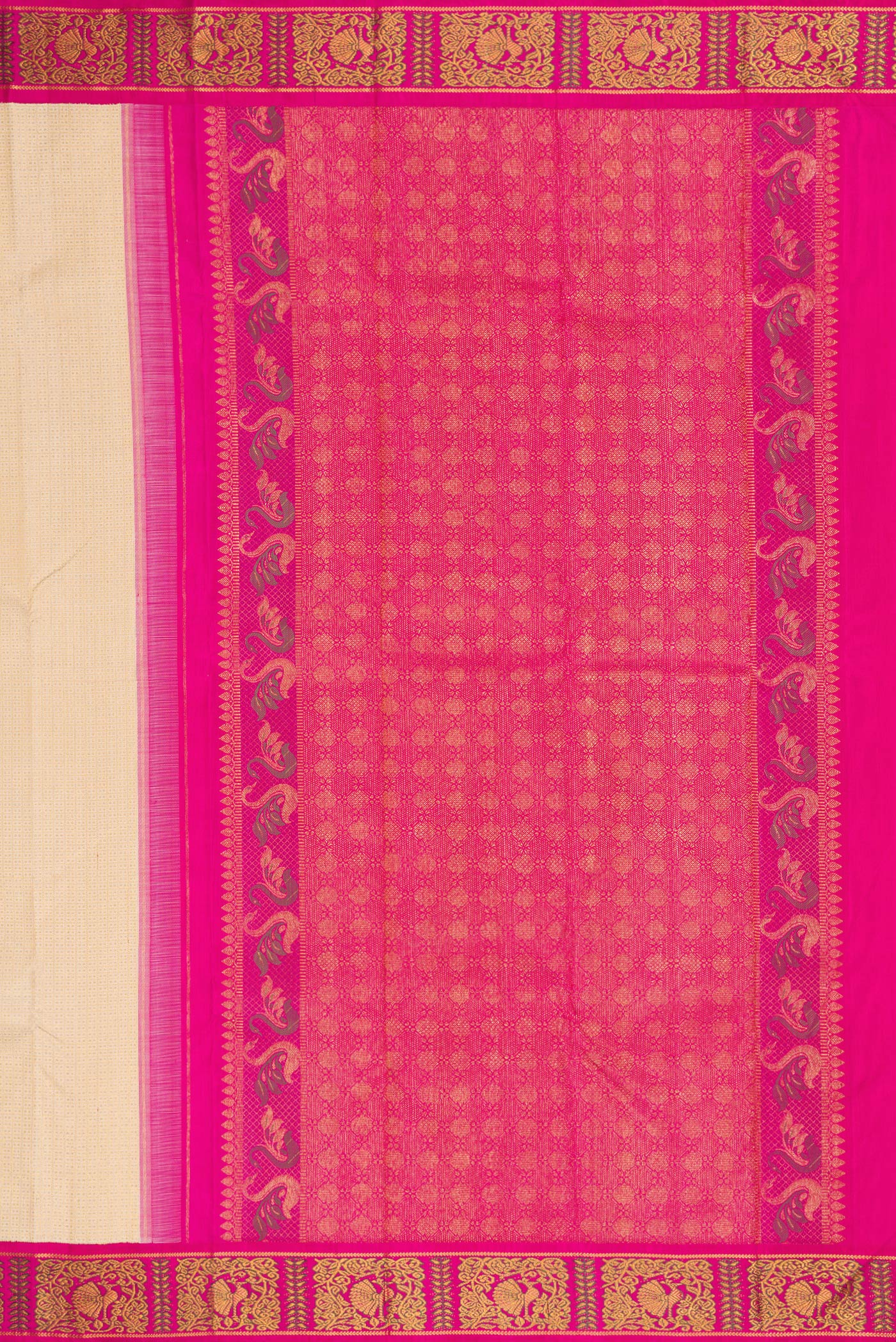 Sandal Kanchipuram Silk Saree - Image 7