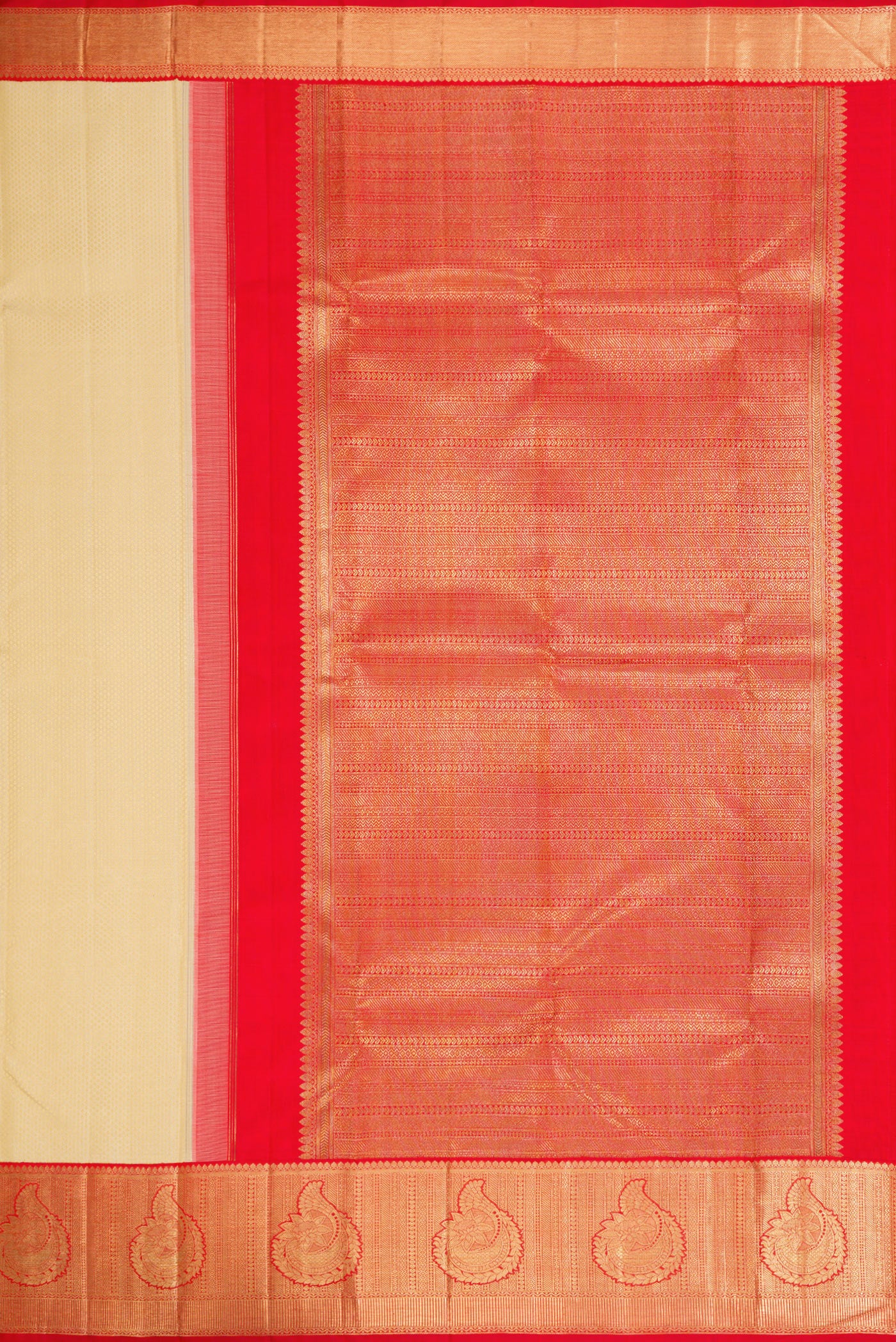 Sandal Kanchipuram Silk Saree - Image 7