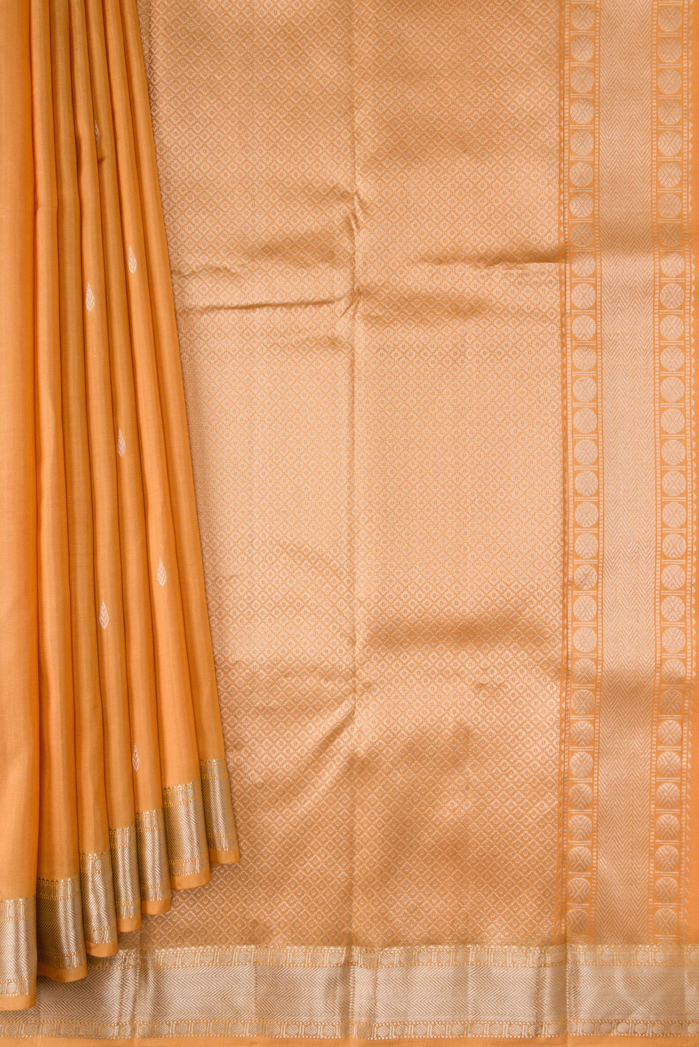 Sandal Kanchipuram Silk Saree - Image 4