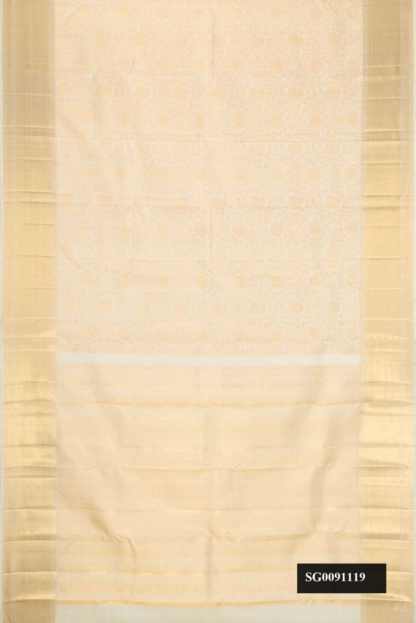 Sandal Dual Tone Kanchipuram Silk Saree