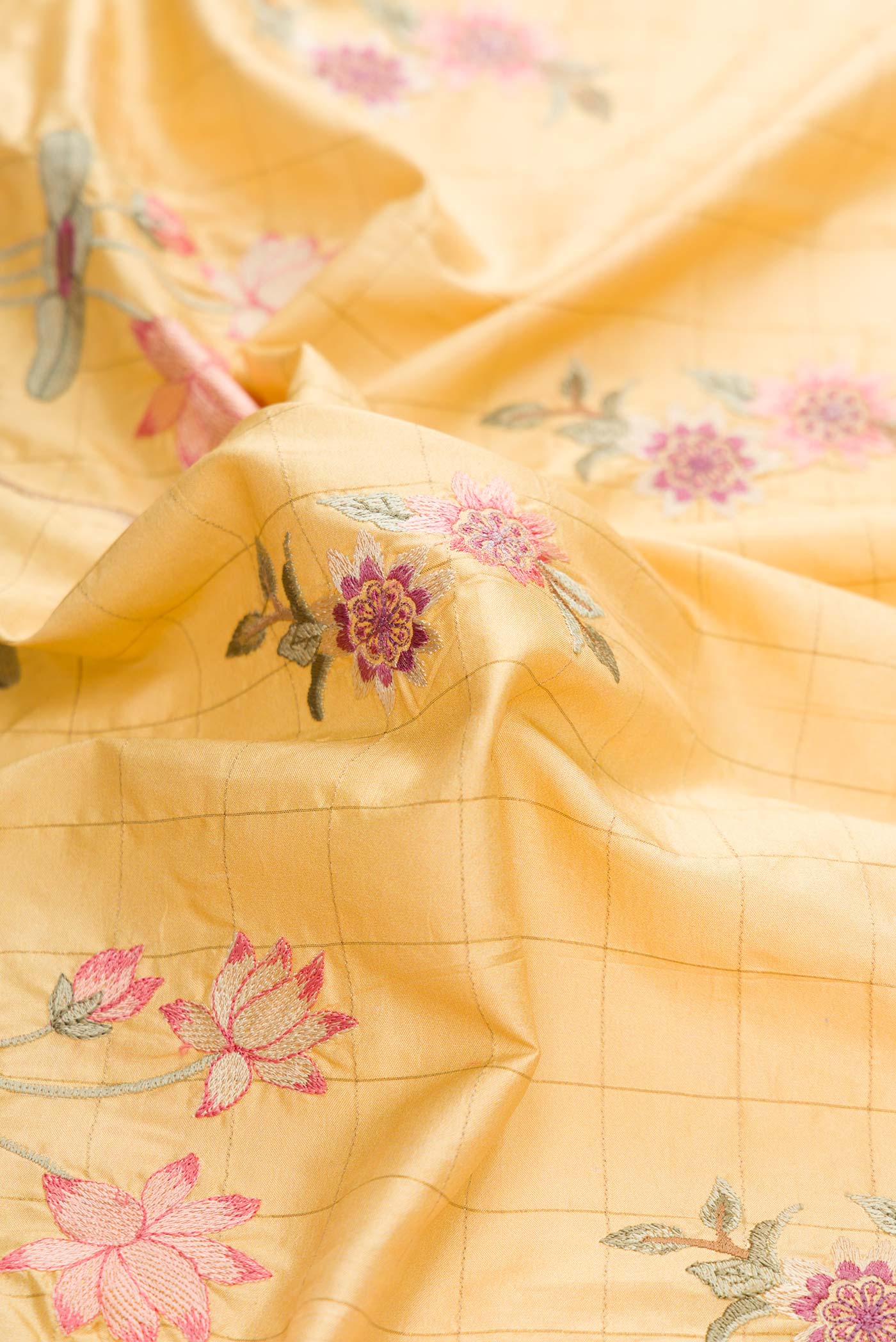 Sandal Dual Tone Kanchipuram Silk Saree - Image 2