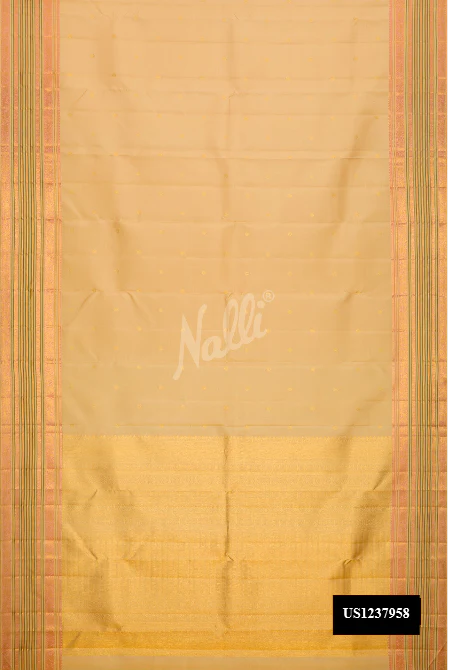 Sandal Dual Tone Kanchipuram Silk Saree