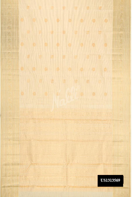 Sandal Dual Tone Kanchipuram Silk Saree