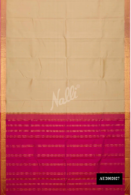 Sandal Dual Tone Kanchipuram Silk Saree