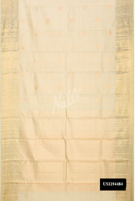 Sandal Dual Tone Kanchipuram Silk Saree