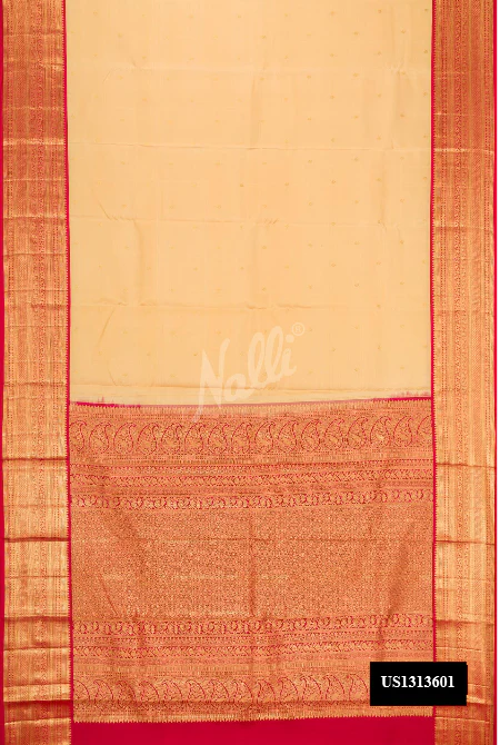 Sandal Dual Tone Kanchipuram Silk Saree