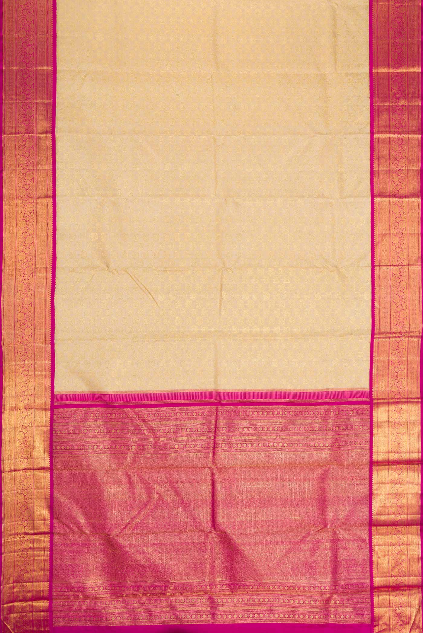 Sandal Dual Tone Kanchipuram Silk Saree - Image 6