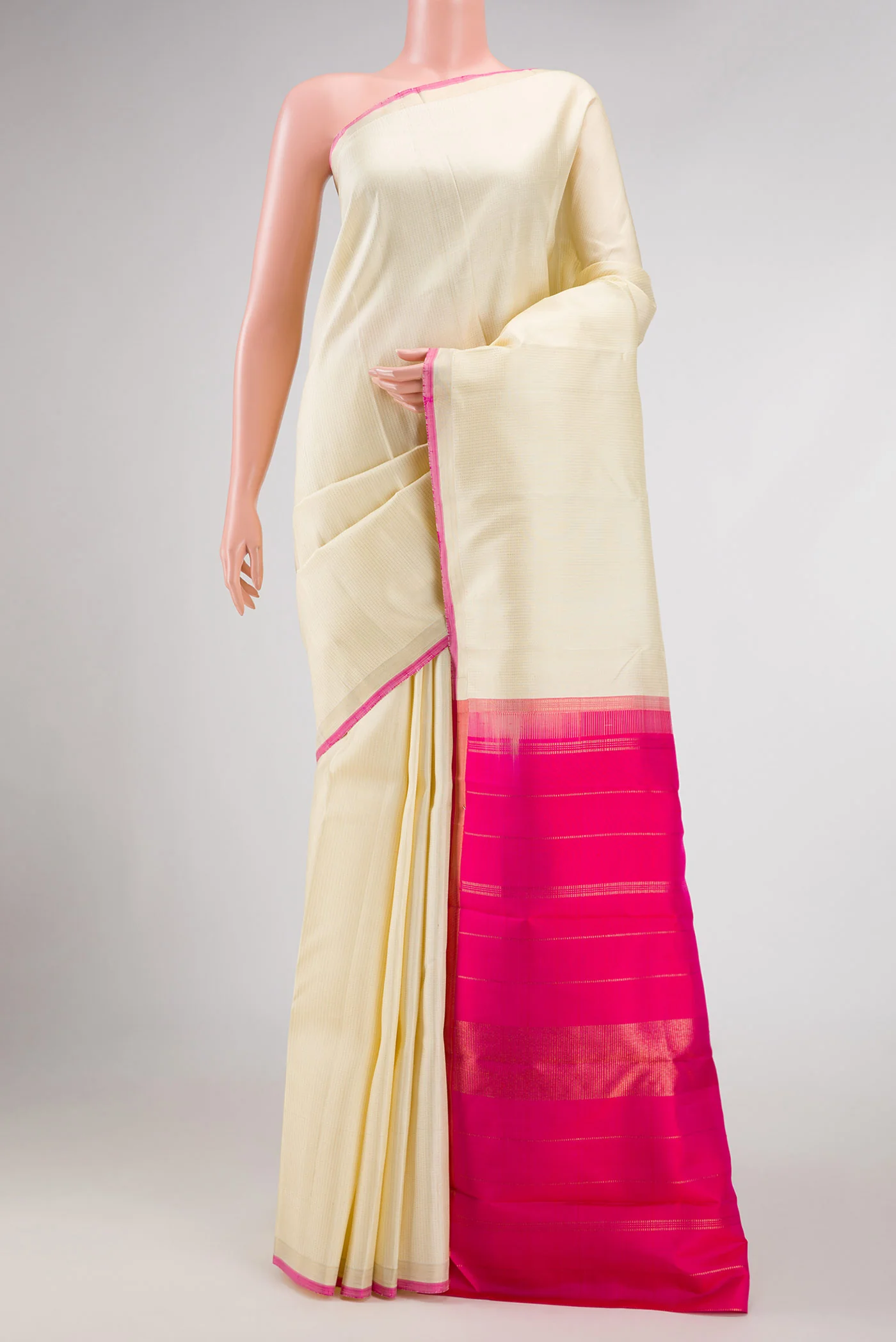Sandal Dual Tone Kanjivaram Silk Saree