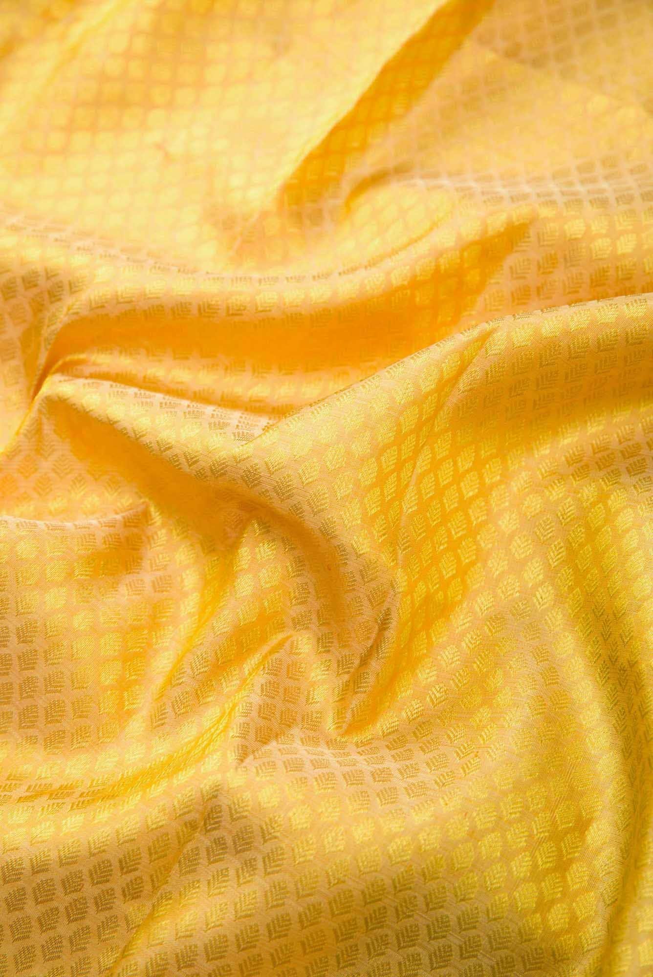 Sandal Dual Tone Kanchipuram Silk Saree - Image 3
