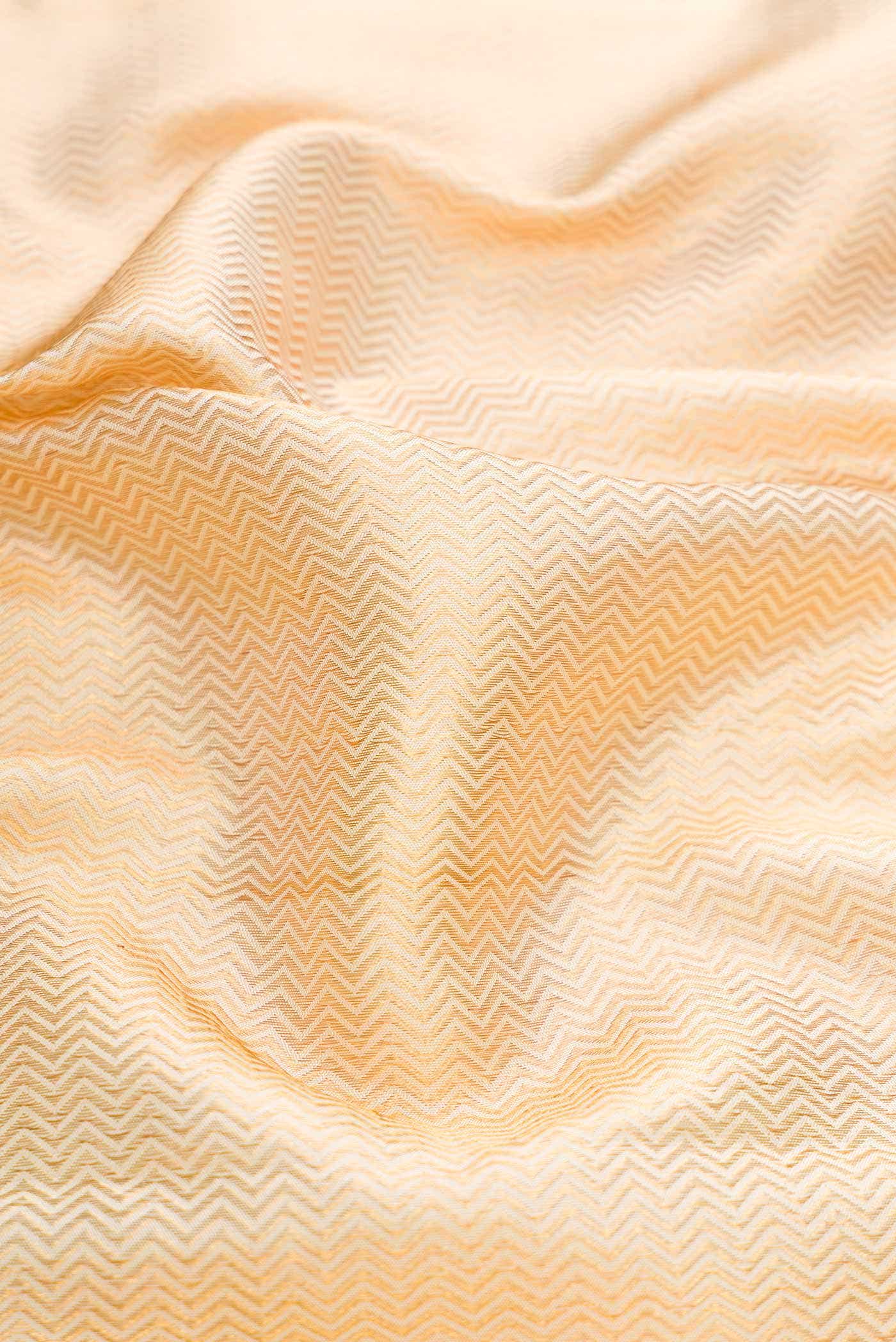 Sandal Dual Tone Kanchipuram Silk Saree - Image 3