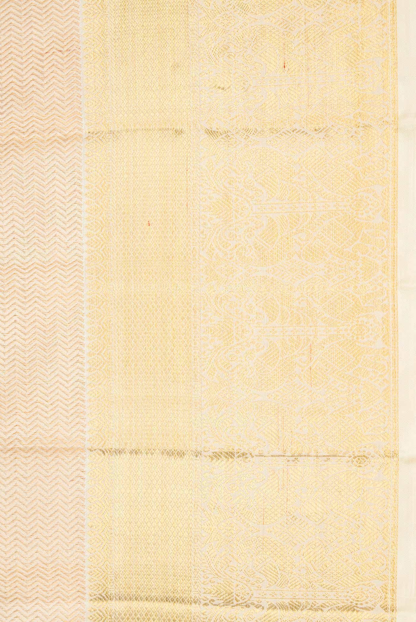 Sandal Dual Tone Kanchipuram Silk Saree - Image 6
