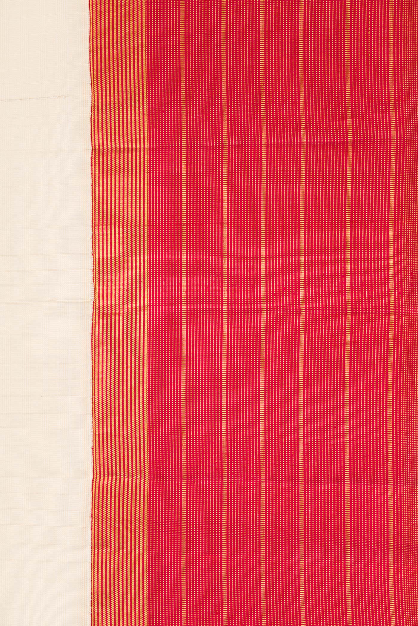 Cream Kanjivaram Silk Saree - Image 3