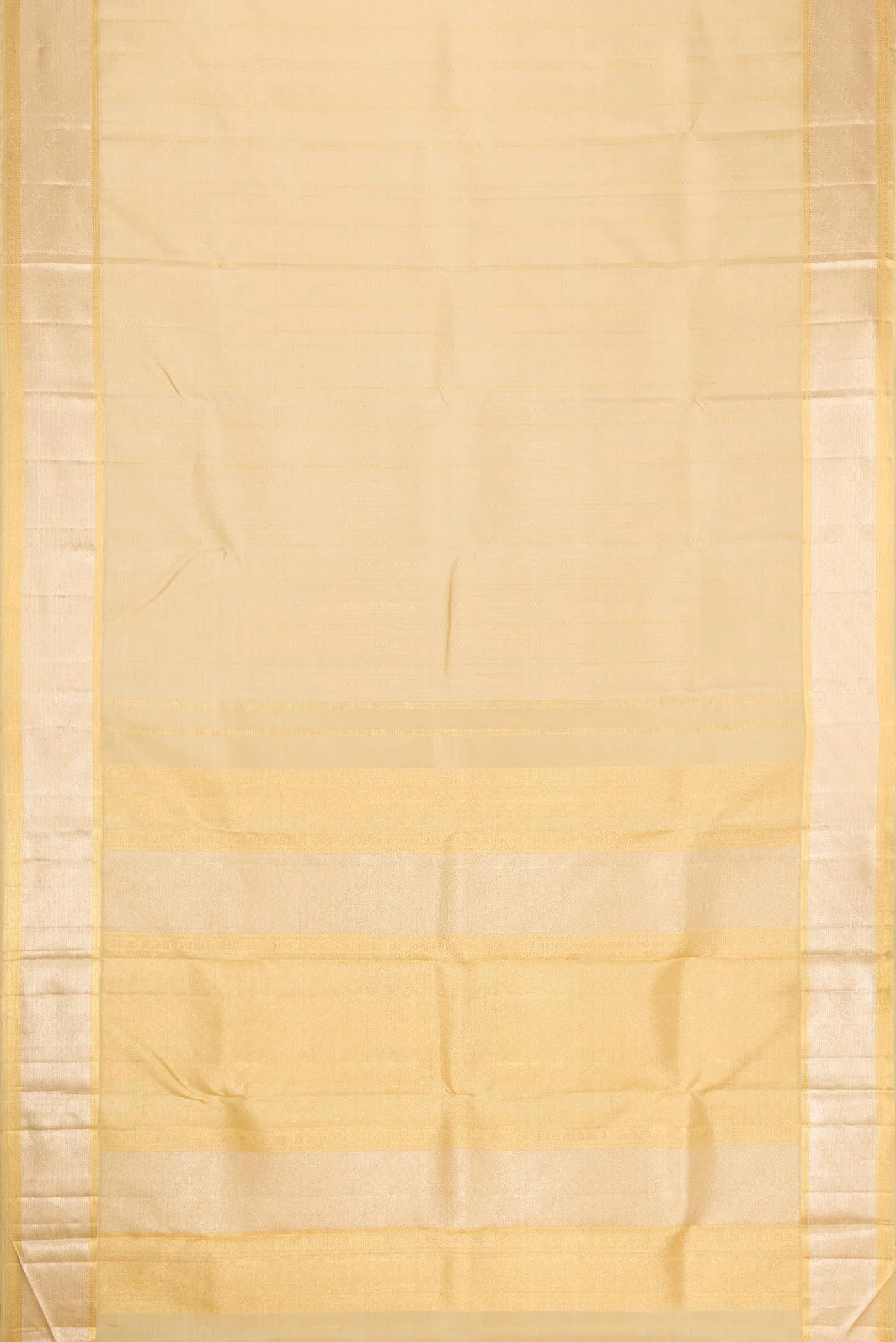 Sandal Dual Tone Kanjivaram Silk Saree - Image 6