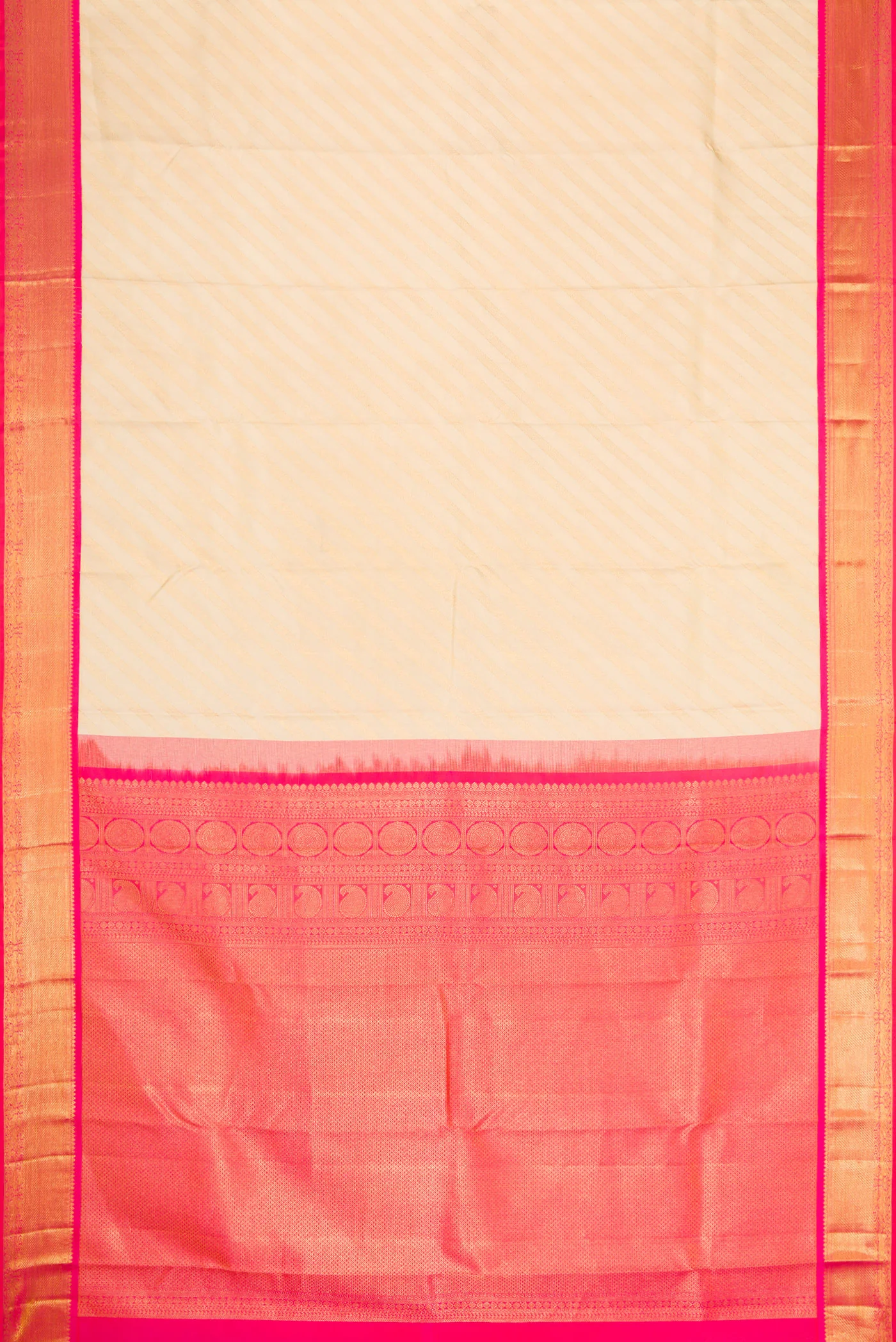 Sandal Kanjivaram Silk Saree - Image 6