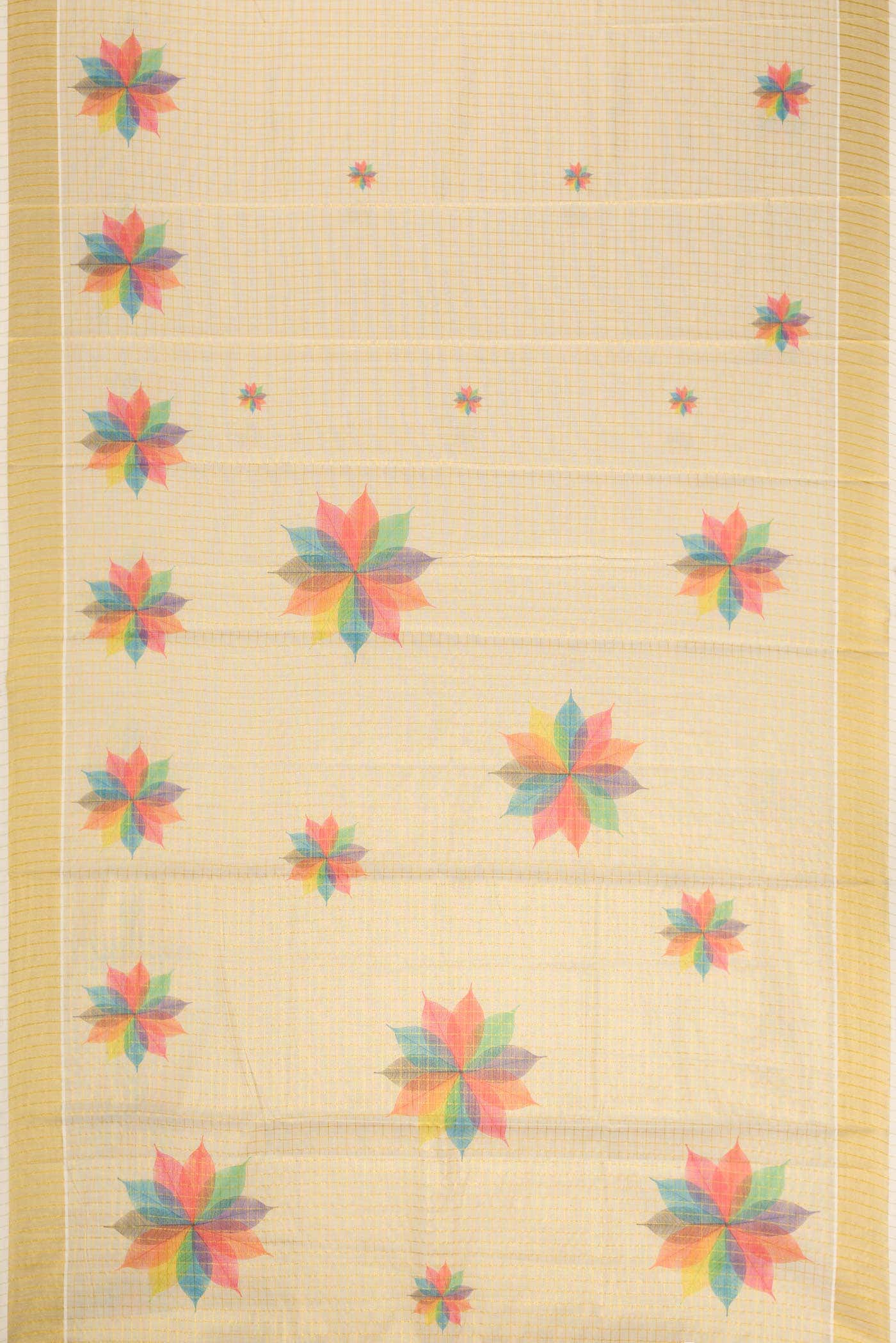 Sandal Dual Tone Kerala Cotton Saree - Image 2