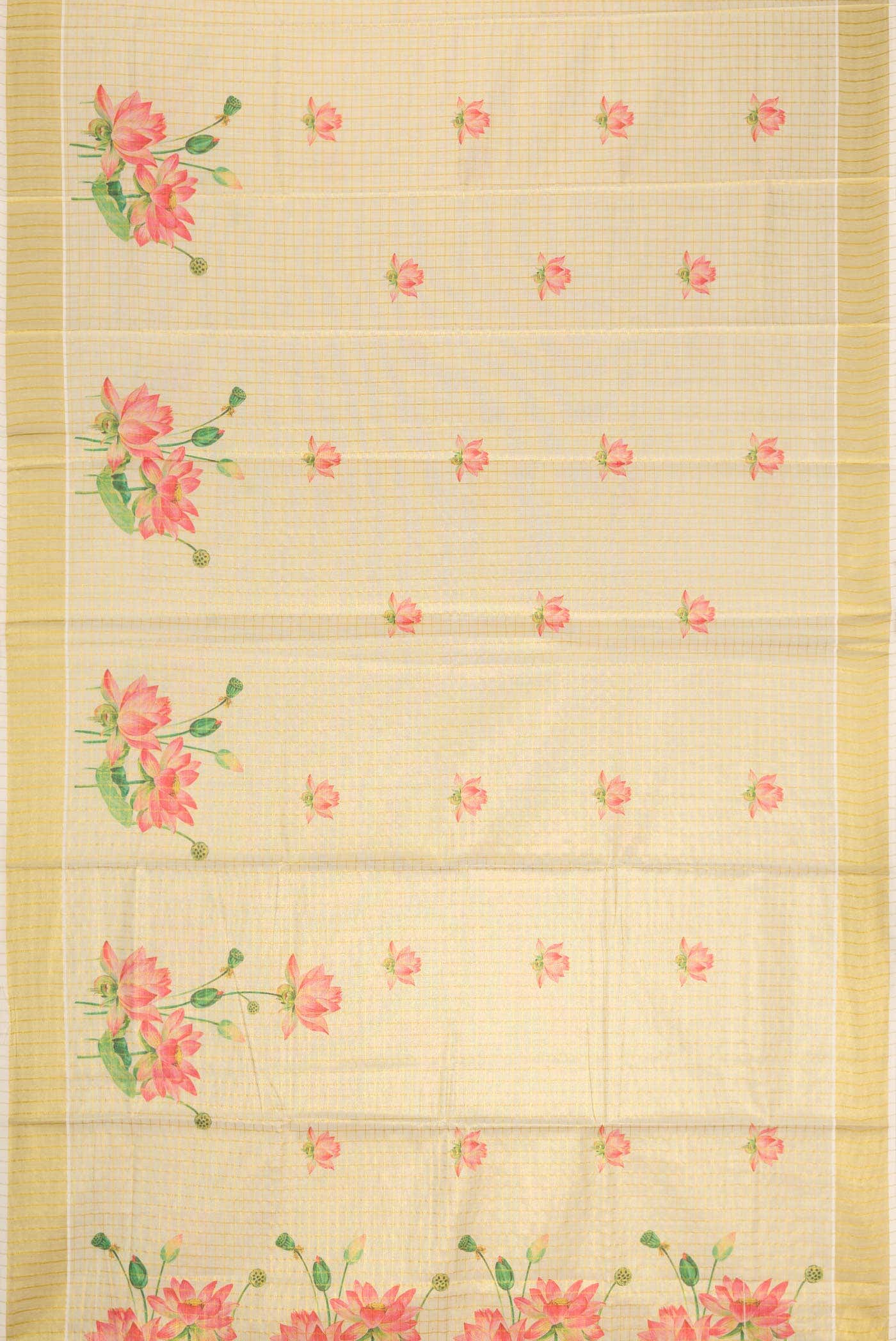 Sandal Dual Tone Kerala Cotton Saree - Image 2