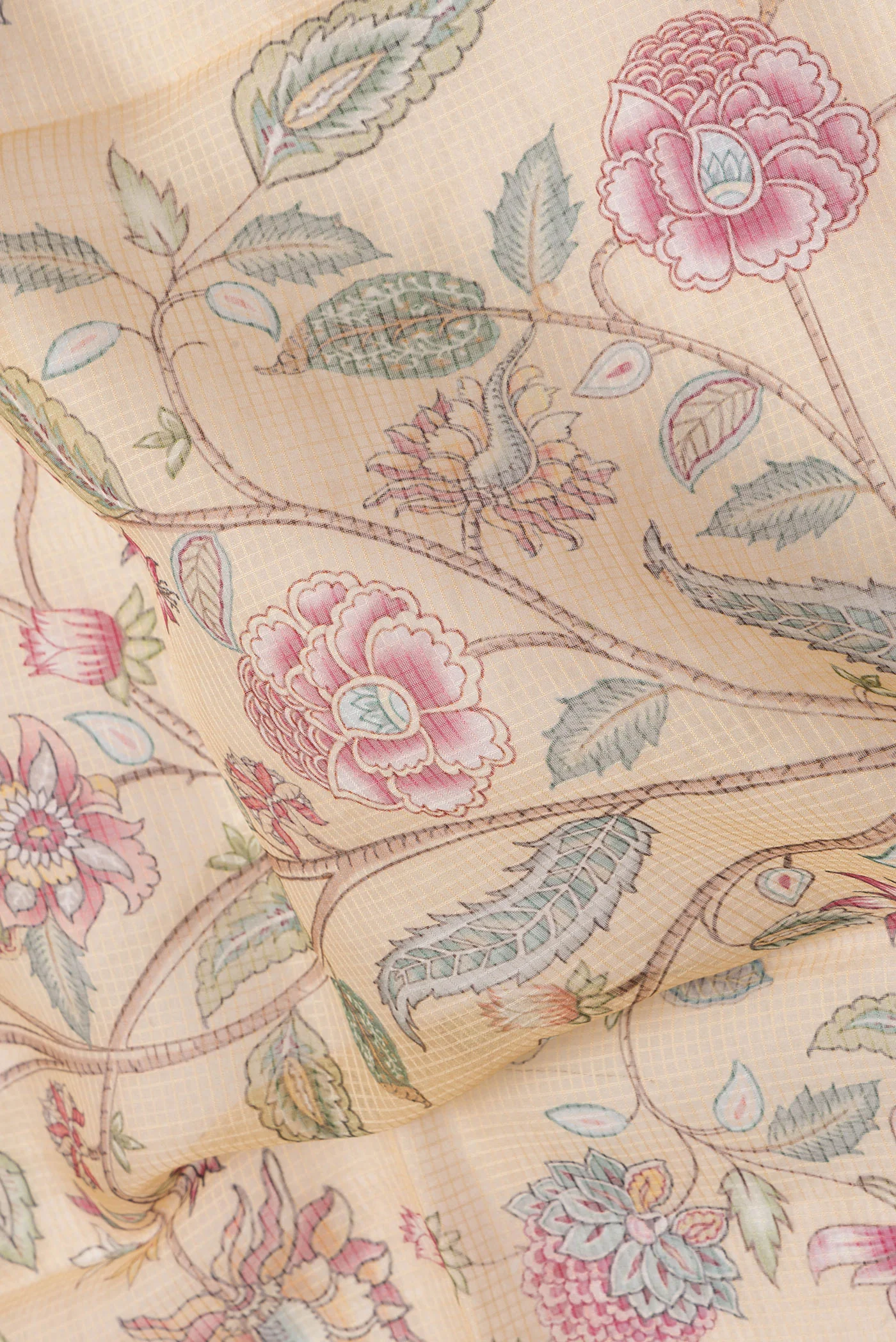 Sandal Kota Silk Saree - Image 2