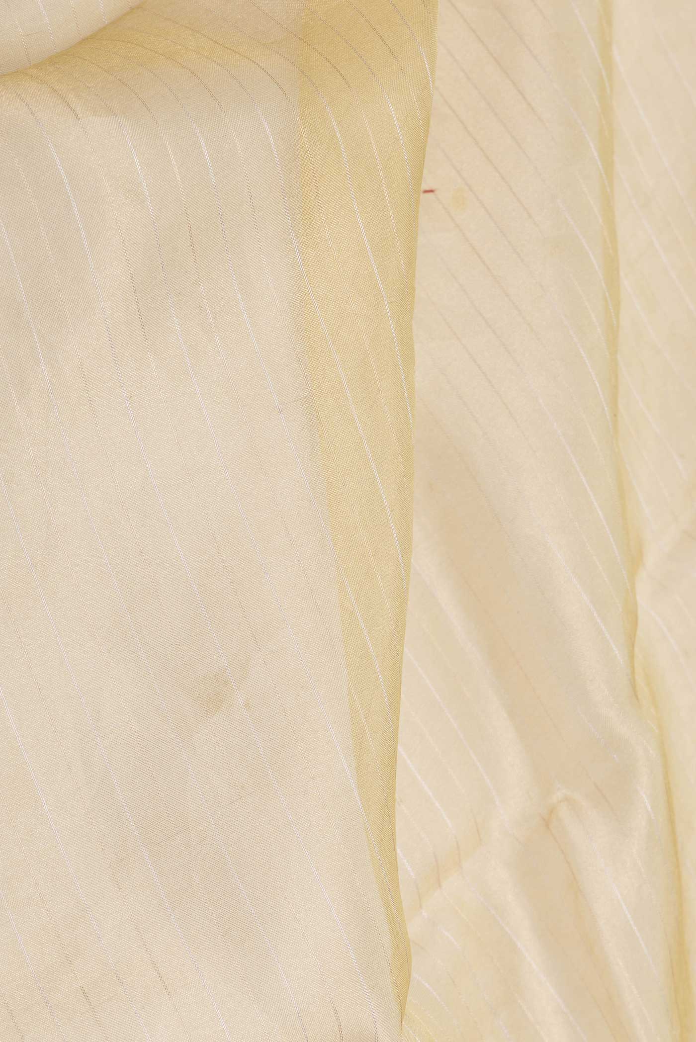 Sandal Dual Tone Organza Silk Saree - Image 2