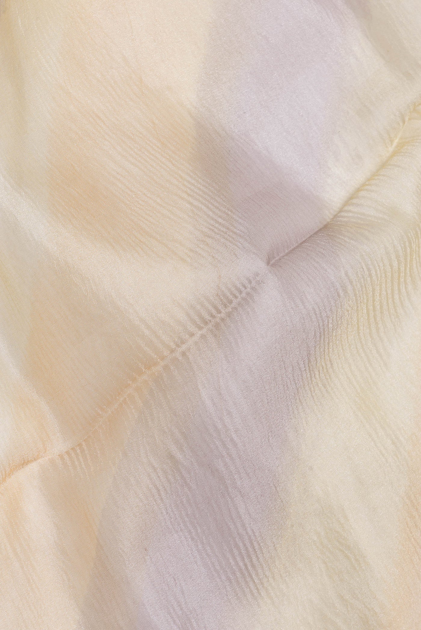 Sandal and Lilac Color Organza Silk Saree - Image 2