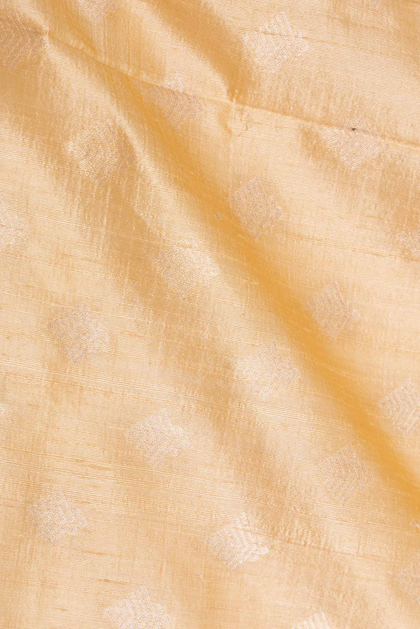 Sandal Dual Tone Raw Silk Saree - Image 2