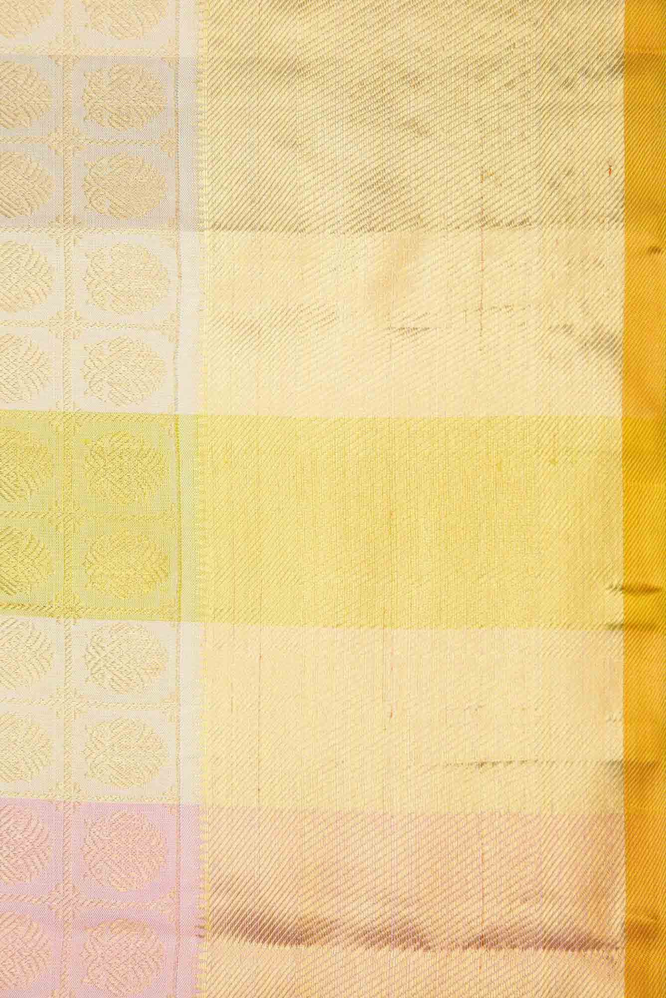 Pure Silk Pure Zari Multi Color Kanjivaram Saree - Image 5