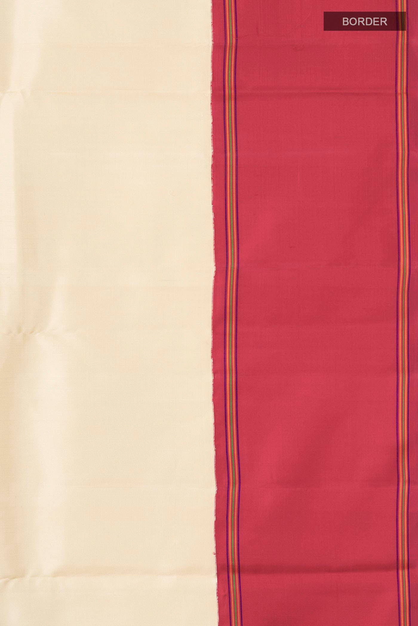 Sandal Kanjivaram Silk Saree - Image 3