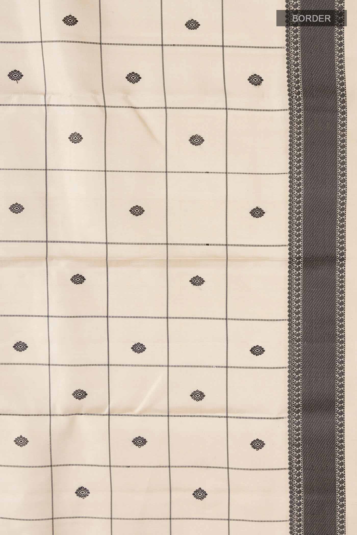 Sandal Kanjivaram Silk Saree - Image 3