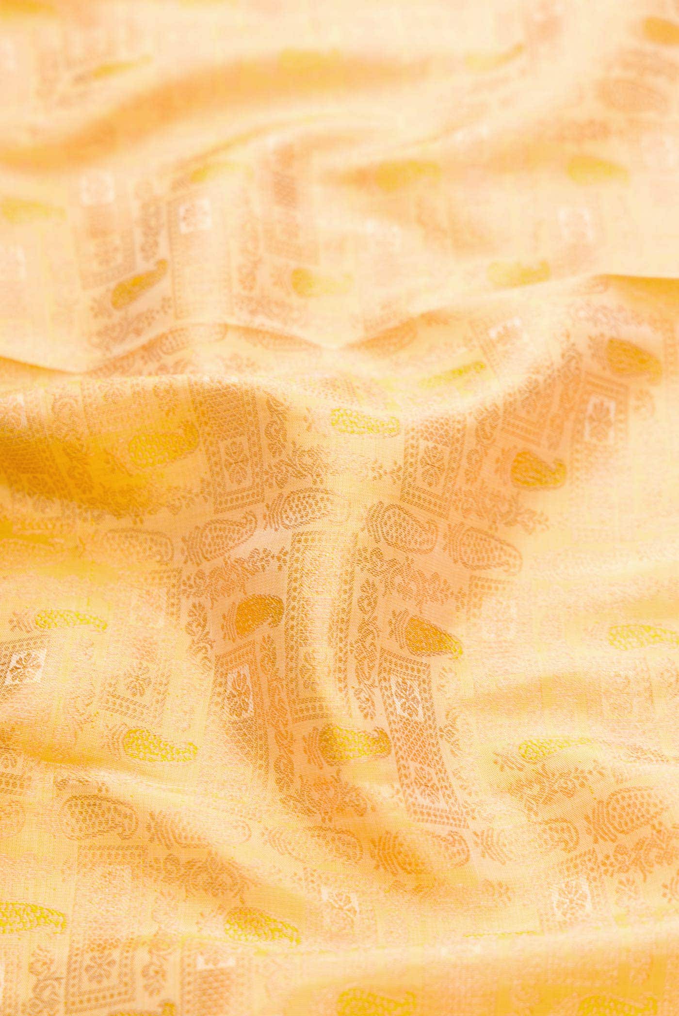 Sandal Kanchipuram Silk Saree - Image 3