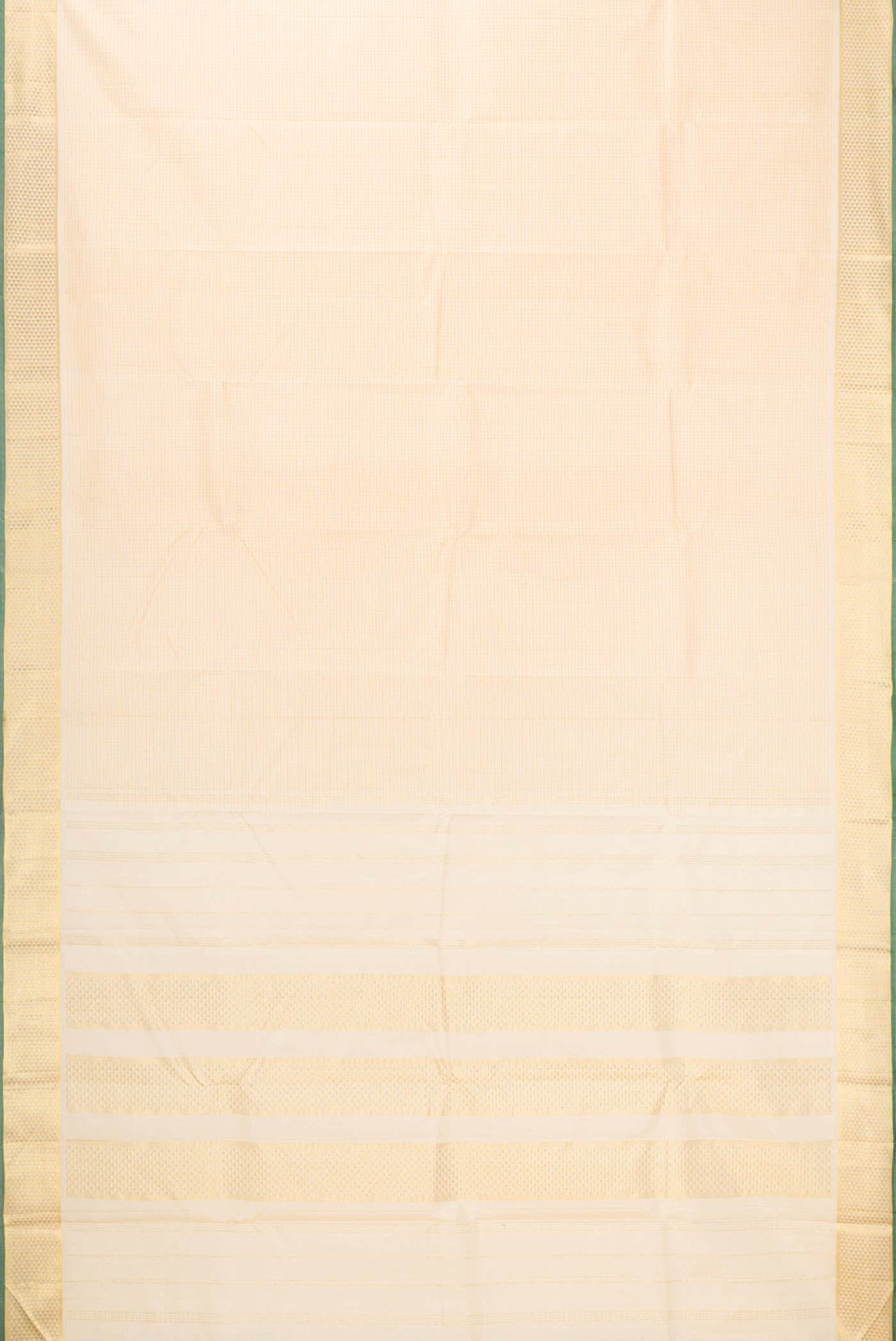 Pure Silk Pure Zari Sandal Kanchipuram Saree - Image 4