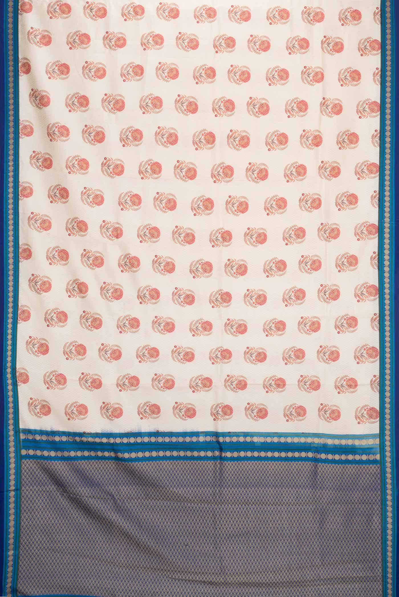 Sandal Kanchipuram Silk Saree - Image 4