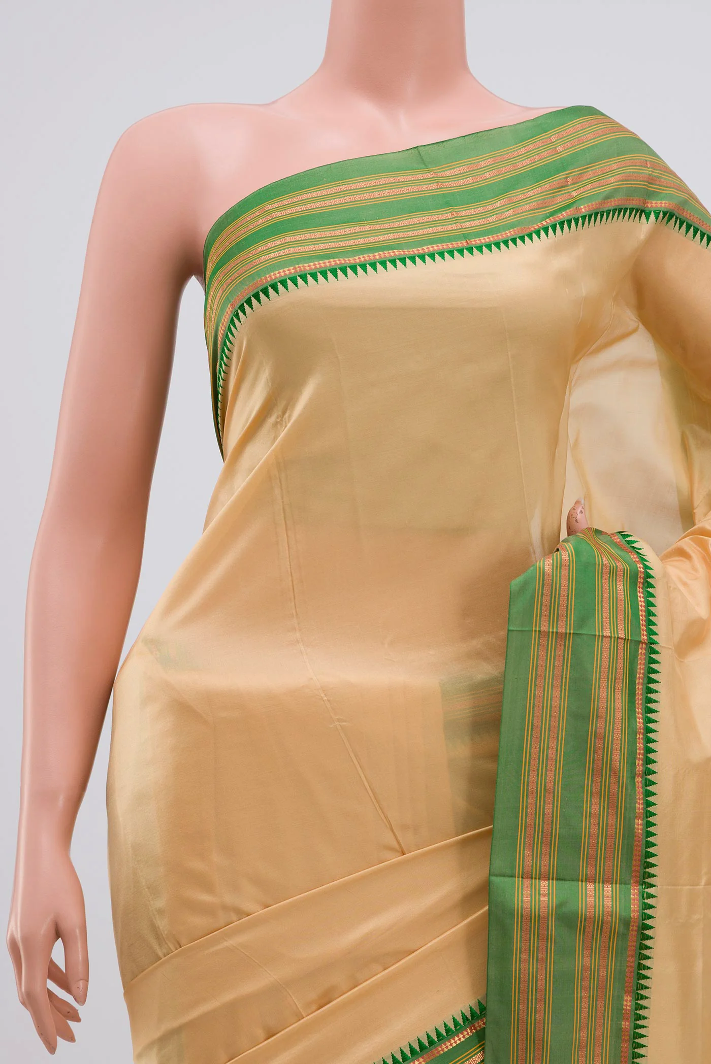 Sandal Narayanpet Silk Saree - Image 2