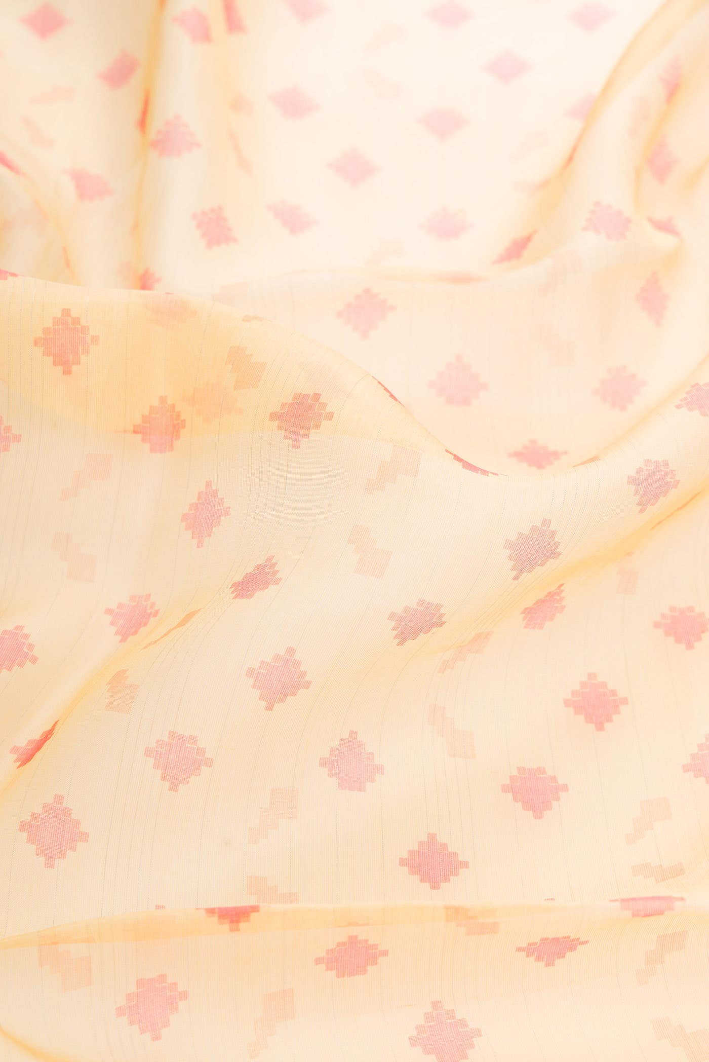 Sandal Organza Silk Saree - Image 2