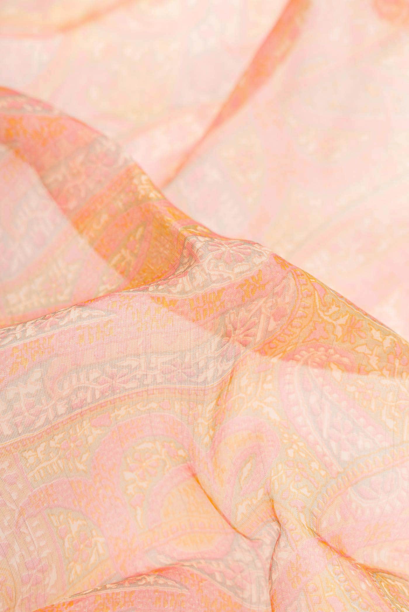 Sandal Organza Silk Saree - Image 2