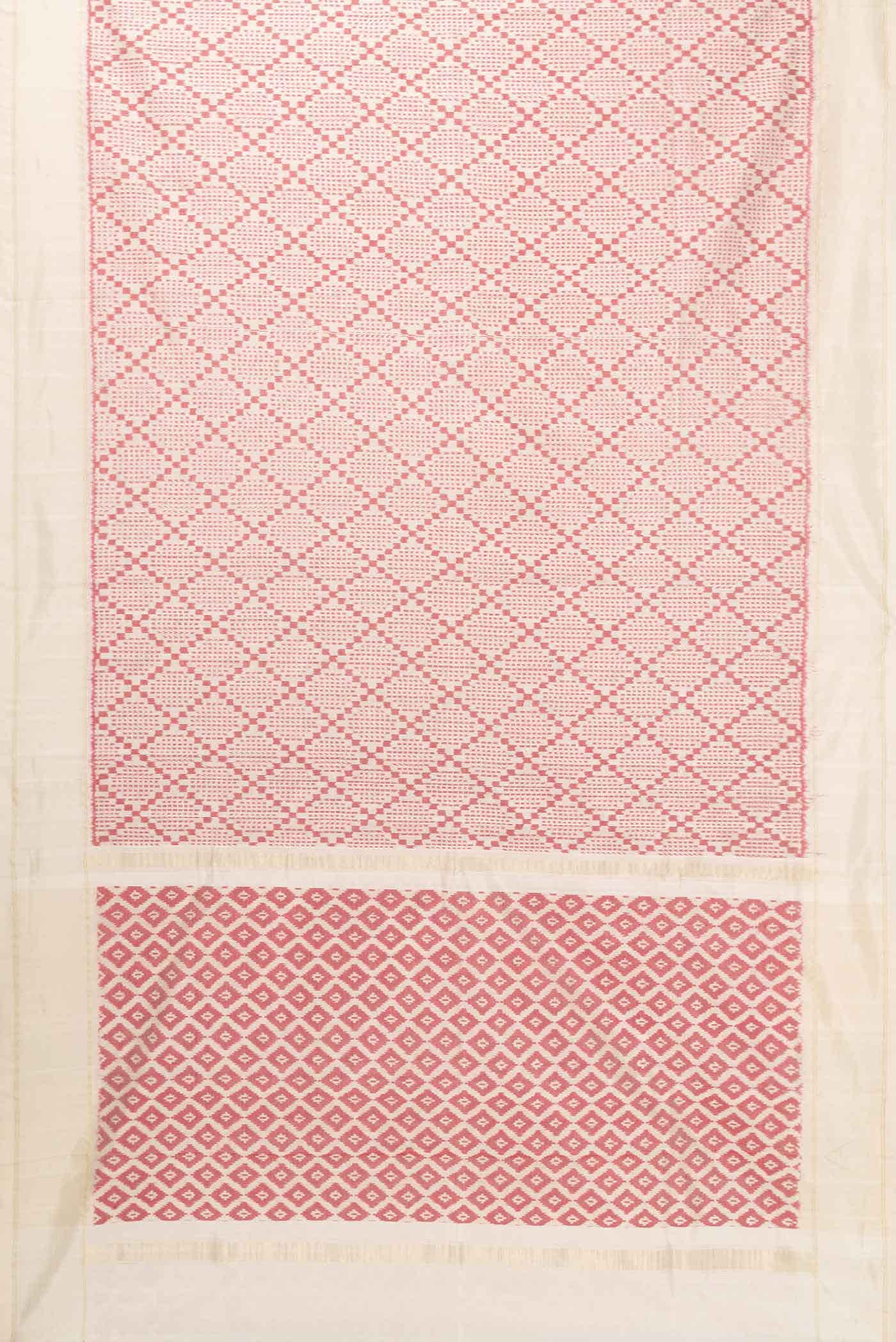 Sandal Pochampally Silk Saree - Image 4