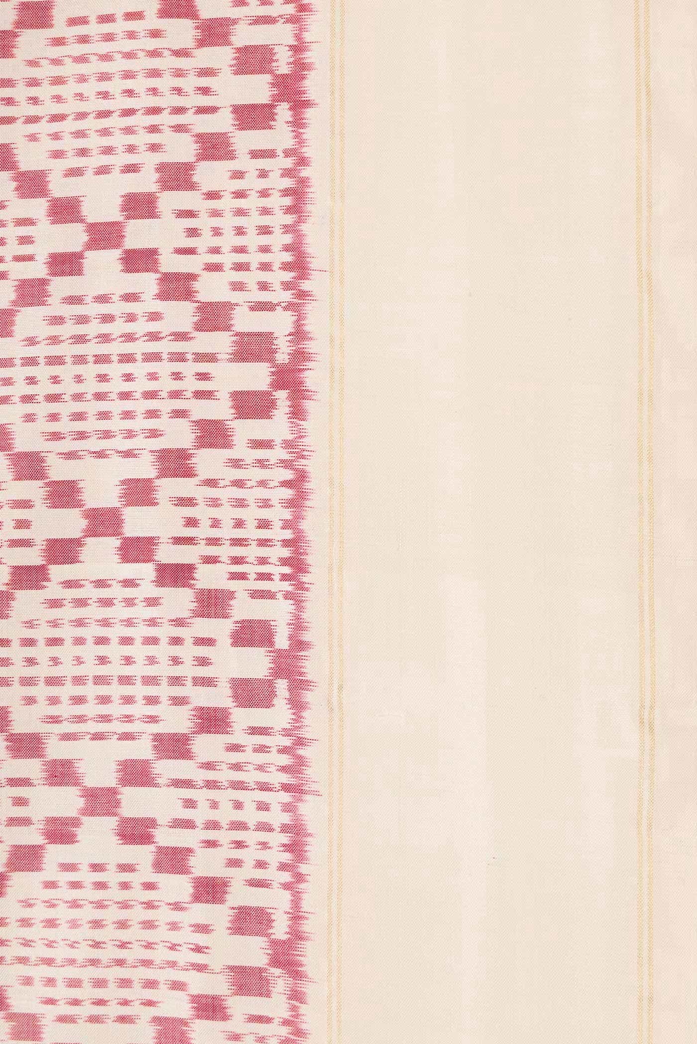 Sandal Pochampally Silk Saree - Image 5