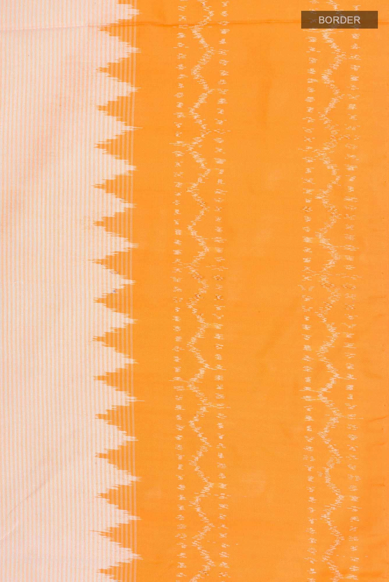 Sandal Pochampally Silk Saree - Image 5