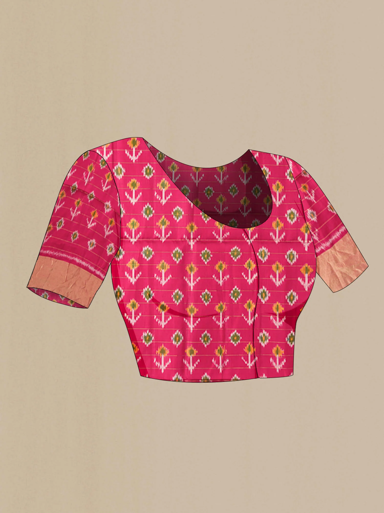 Sandal Soft Silk Saree - Image 4