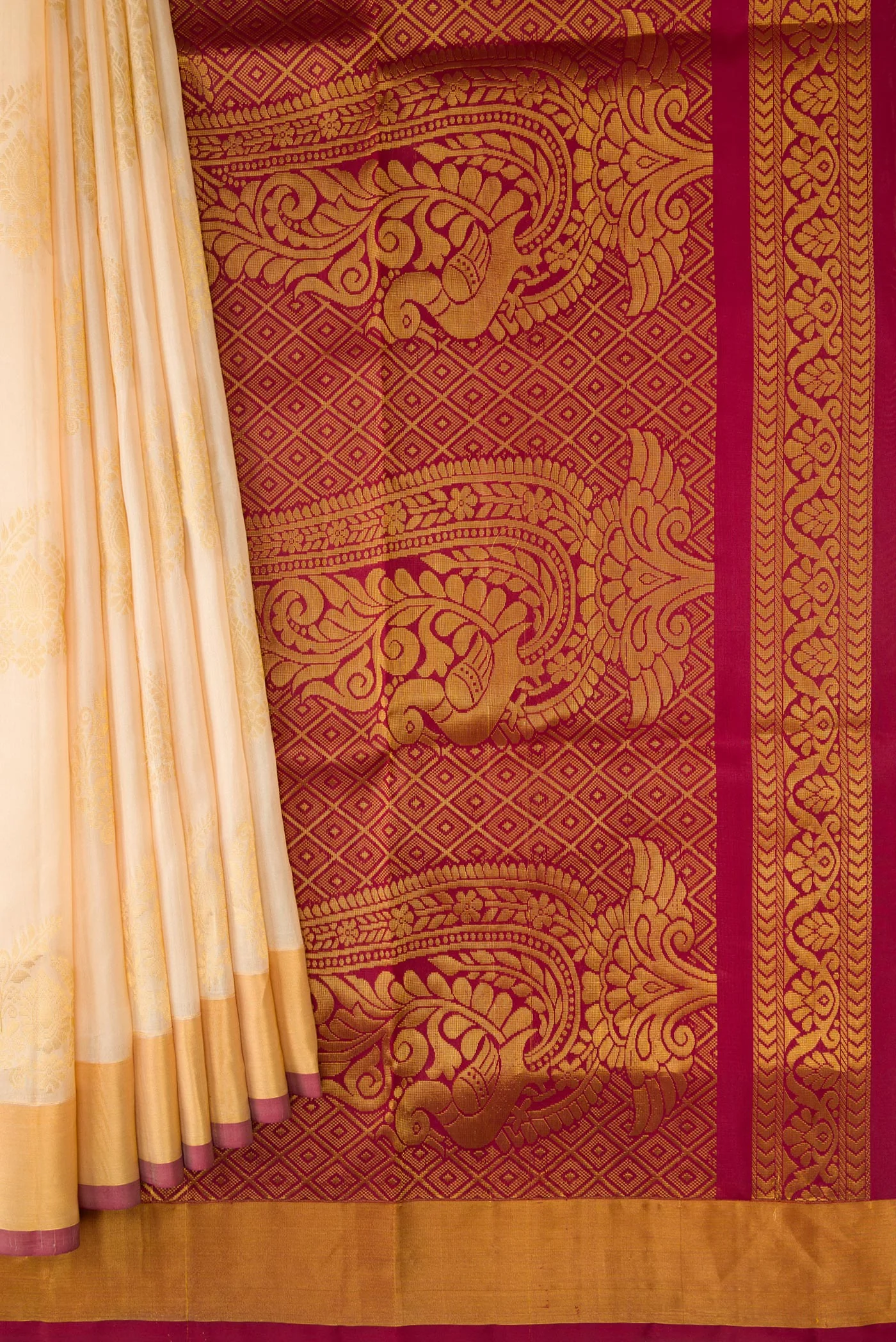 Sandal Soft Silk Saree - Image 4